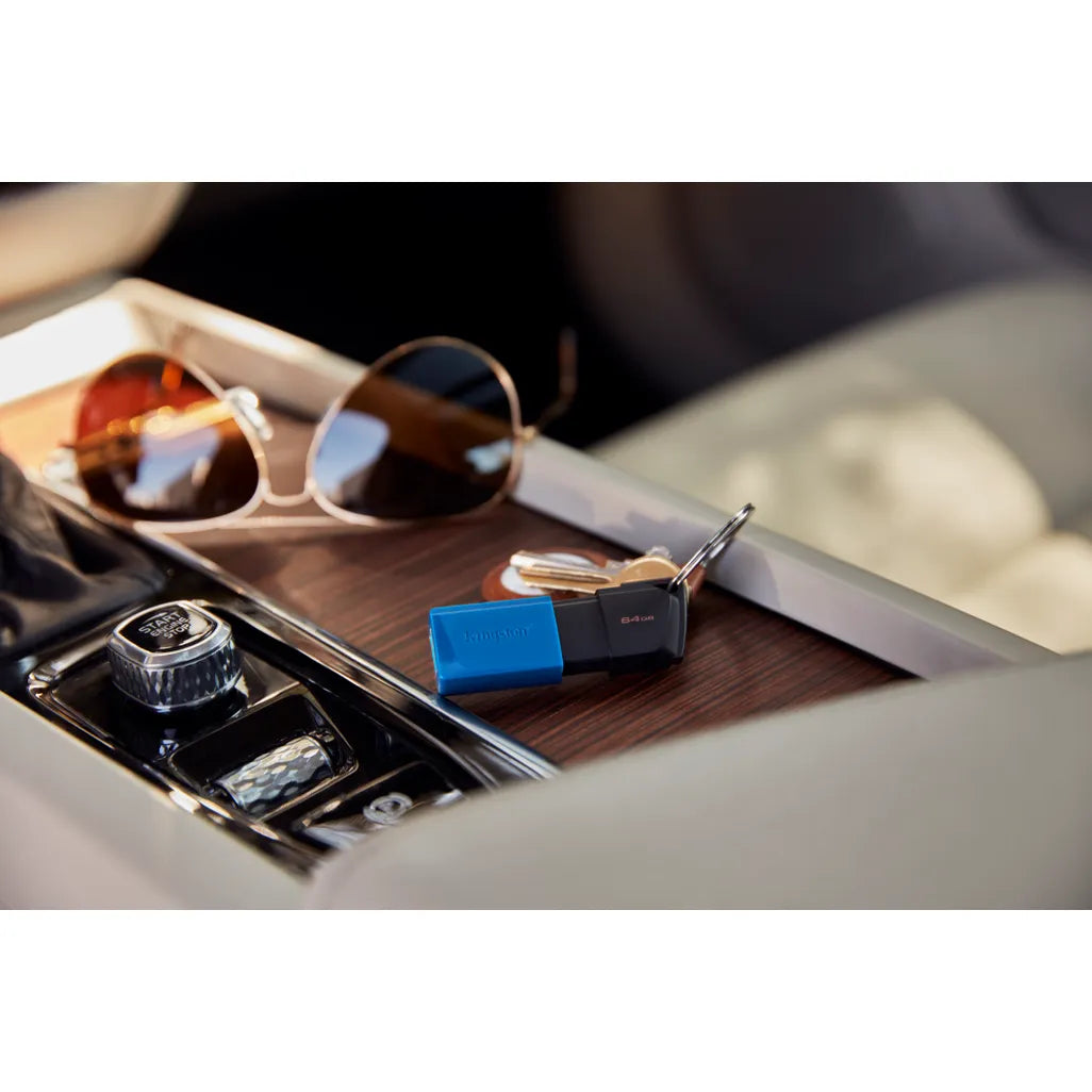 Kingston DataTraveler Exodia M USB Flash Drive 64 GB USB Type-A Black Blue - iDesign Communications