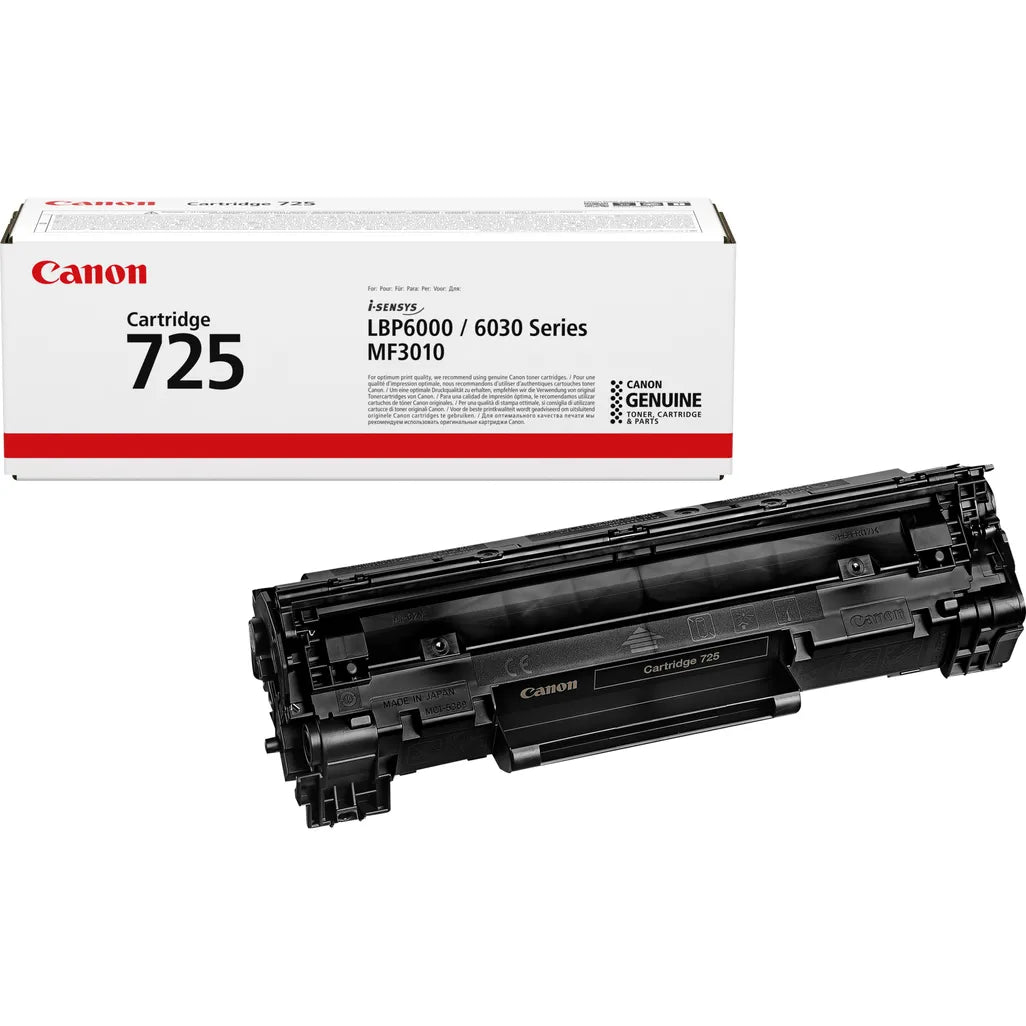 Canon CRG 725 Black Toner Cartridge 1,600 Pages Original - iDesign Communications