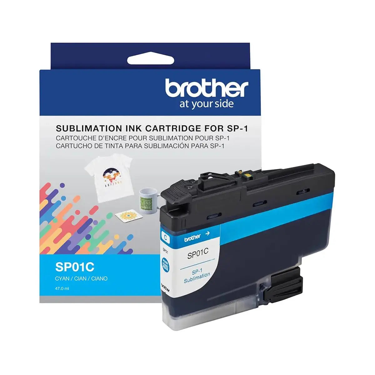 Brother SP01C Cyan Sublimation Ink Cartridge 47ml Original - iDesign Communications