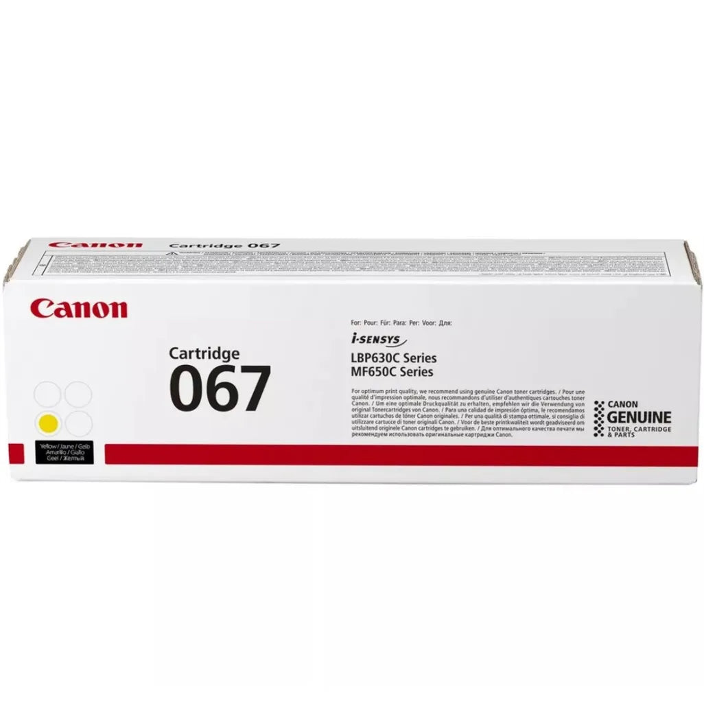 Canon 067 Yellow Toner Cartridge 1,250 Pages Original - iDesign Communications