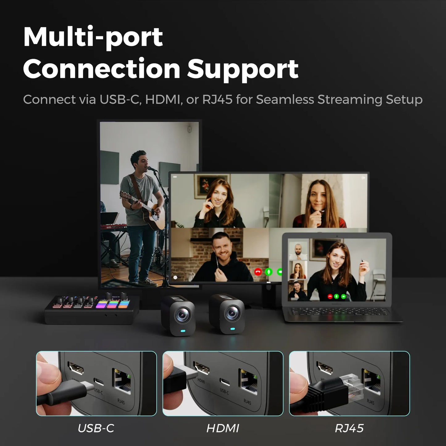 NearStream VM20: 4K AI Noise-Canceling Streaming Camera - iDesign Communications