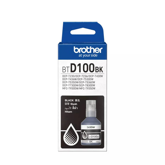 Brother BTD100BK  Black Ink Bottle Original - iDesign Communications