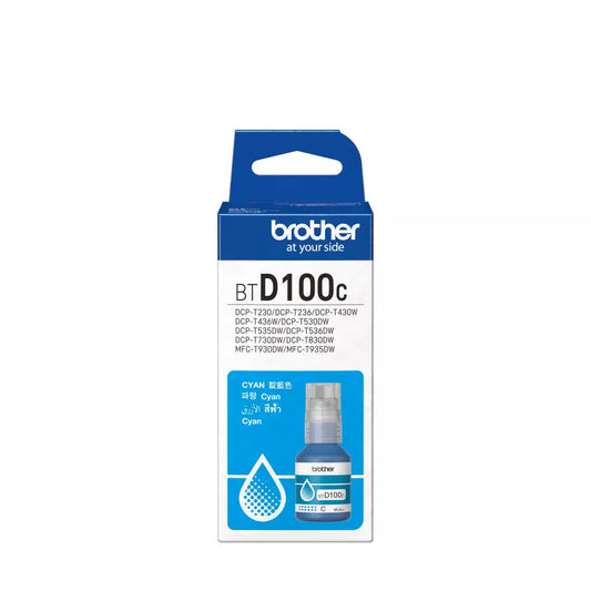 Brother BTD100C Cyan Ink Bottle Original - iDesign Communications