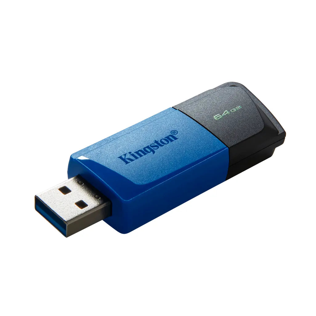Kingston DataTraveler Exodia M USB Flash Drive 64 GB USB Type-A Black Blue - iDesign Communications