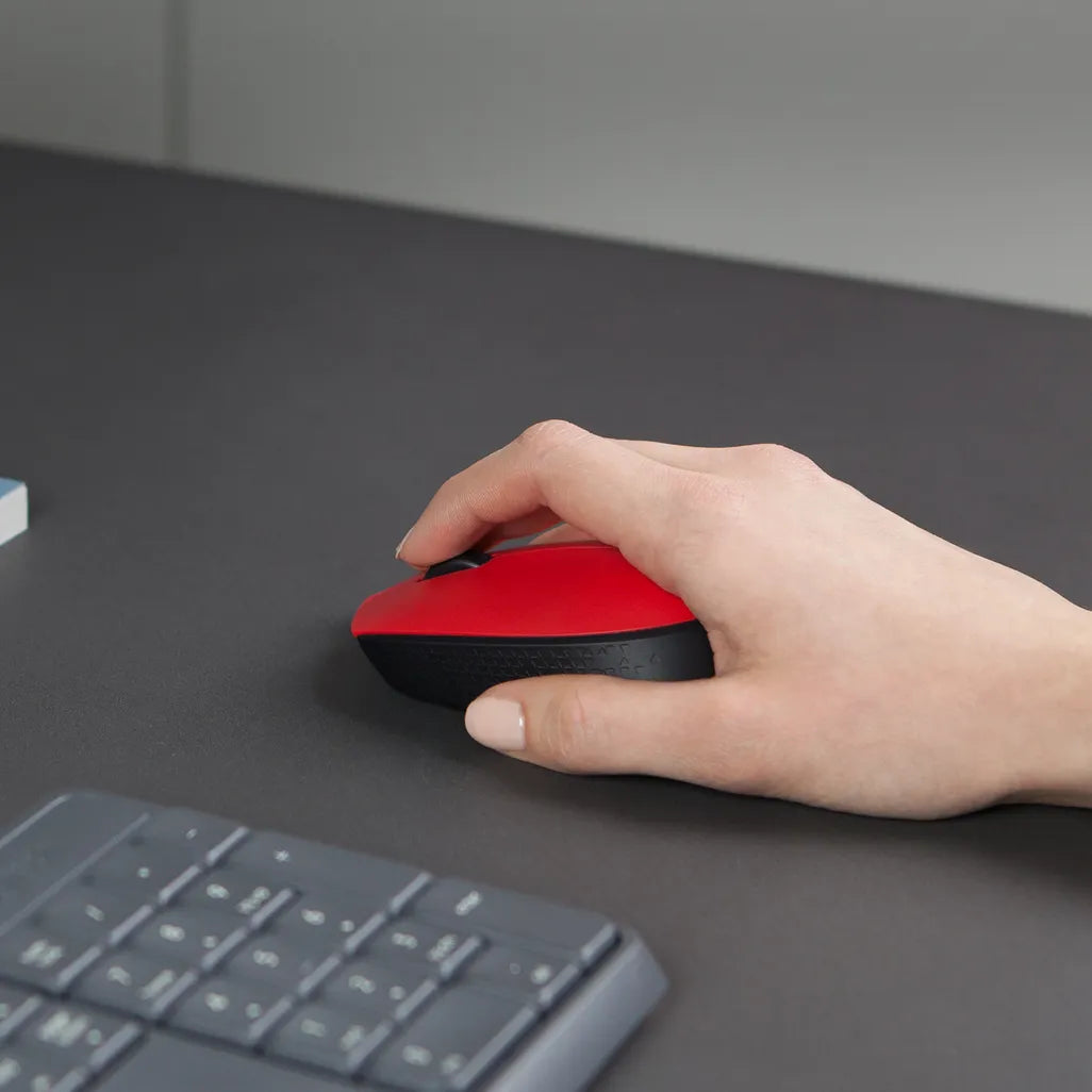 Logitech M171 Mouse 2.4Ghz Black Red - iDesign Communications