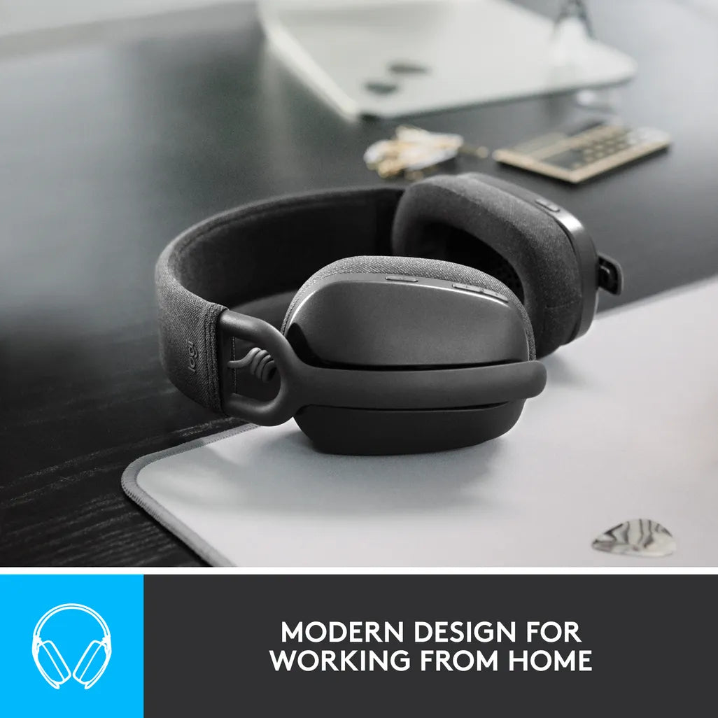 Logitech Zone Vibe 100 Wireless Bluetooth Headset Graphite - iDesign Communications