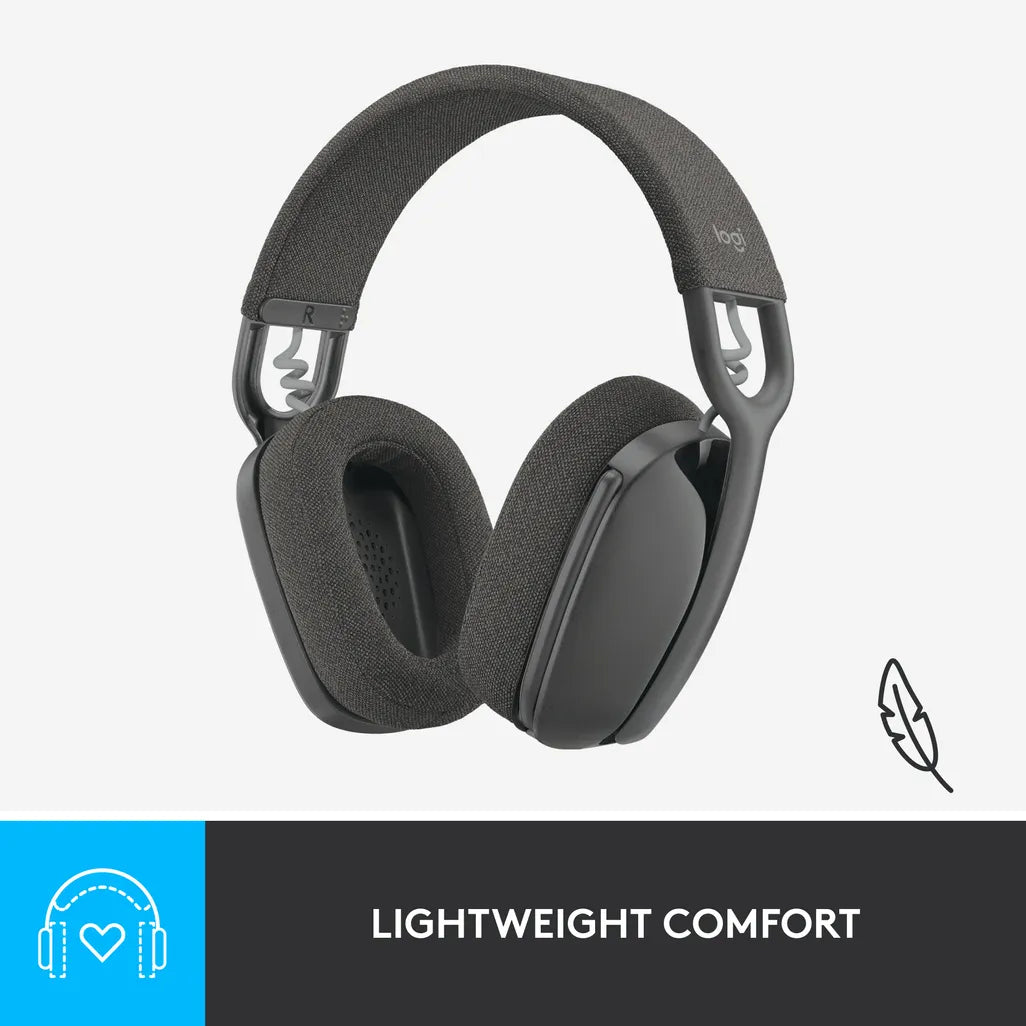 Logitech Zone Vibe 100 Wireless Bluetooth Headset Graphite - iDesign Communications