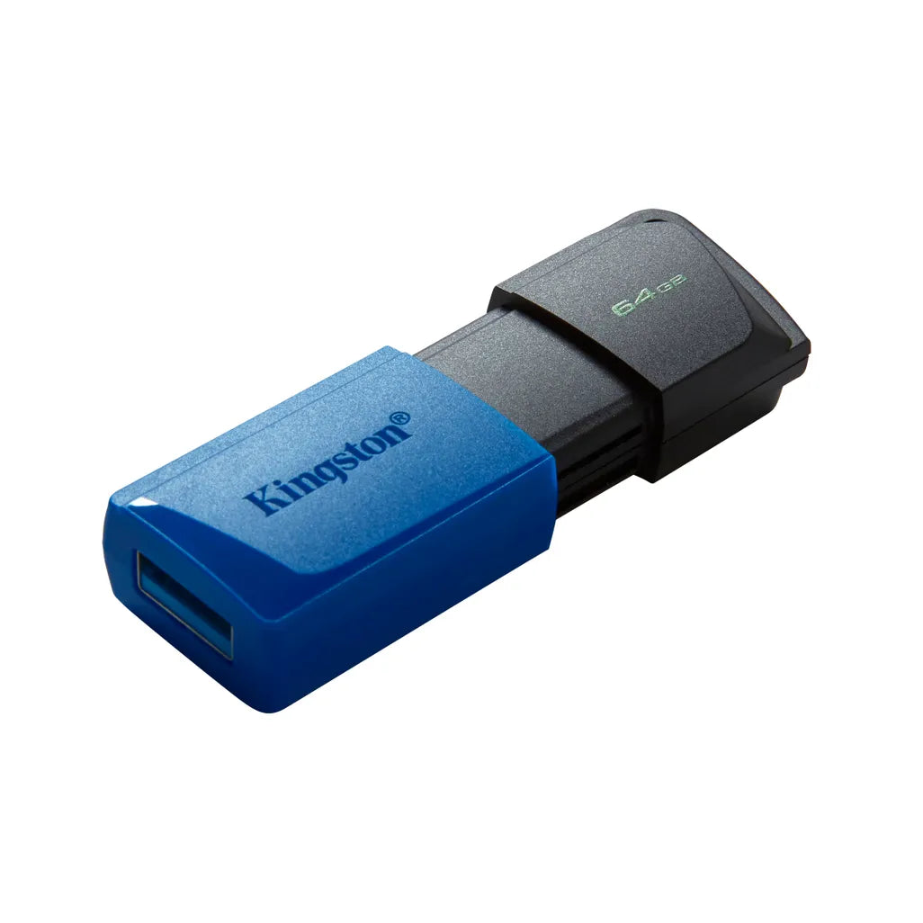 Kingston DataTraveler Exodia M USB Flash Drive 64 GB USB Type-A Black Blue - iDesign Communications