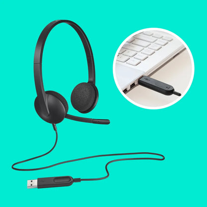 Logitech H340 Wired Headset - iDesign Communications