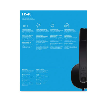 Logitech H540 Headphone Black - iDesign Communications