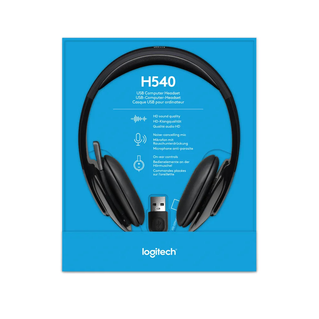 Logitech H540 Headphone Black - iDesign Communications