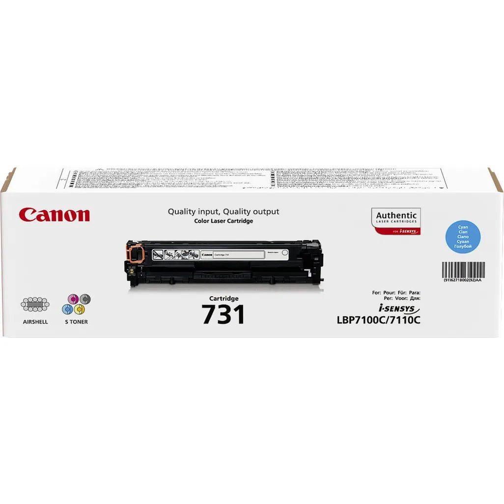 Canon 731 C Cyan Toner Cartridge 1,500 Pages Original - iDesign Communications