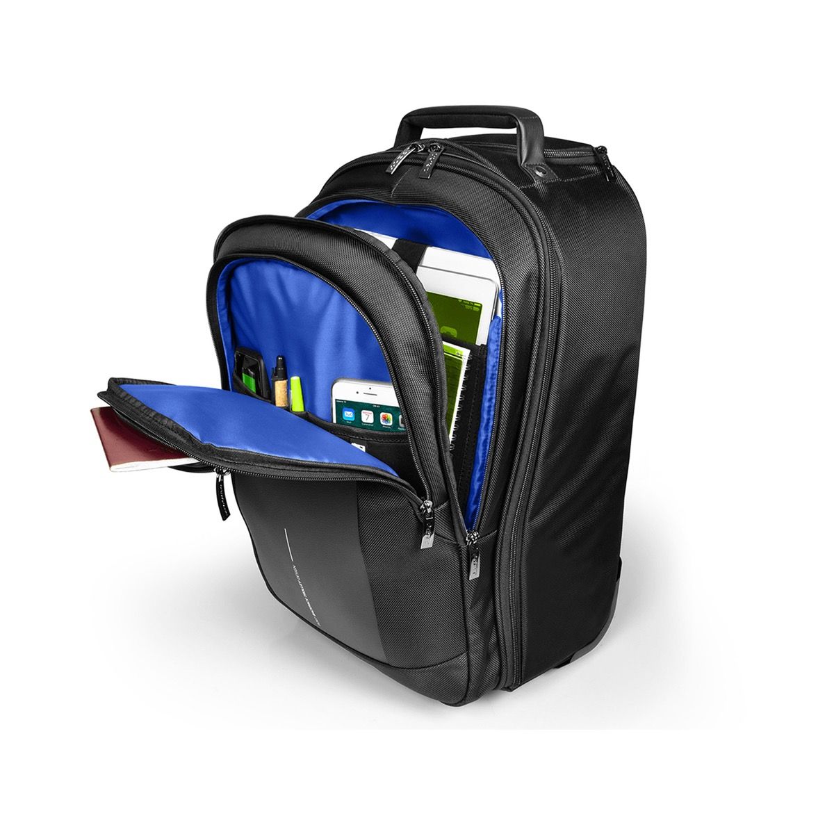 Port Chicago Evo Black 15.6" Trolley Backpack - iDesign Communications