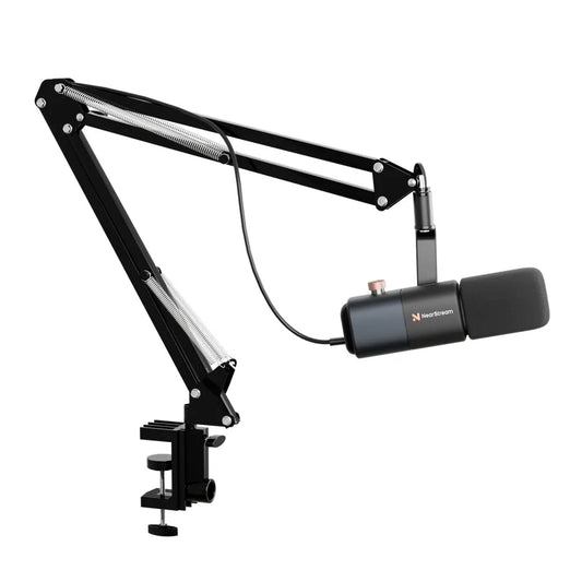 NearStream AM10X-P: AI Noise-Canceling USB&XLR Dynamic Micphone Boom Arm Kit - iDesign Communications