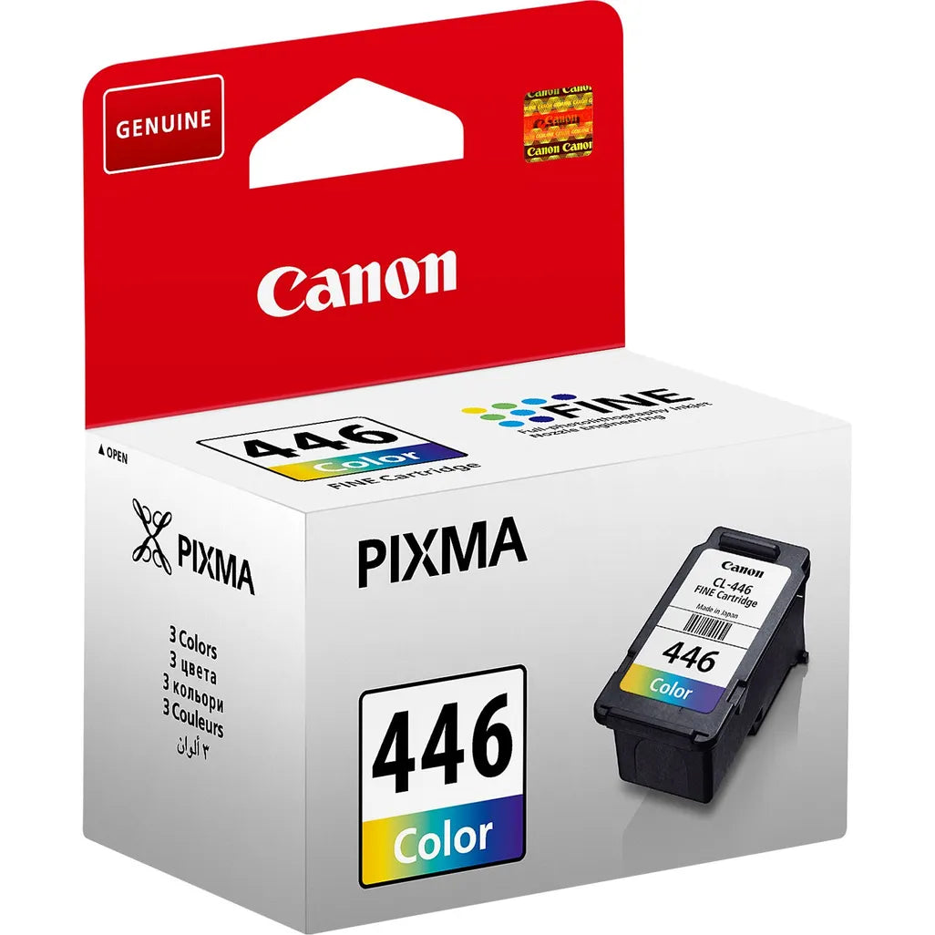 Canon CL-446 Cyan Magenta Yellow Printer Ink Cartridge Original - iDesign Communications