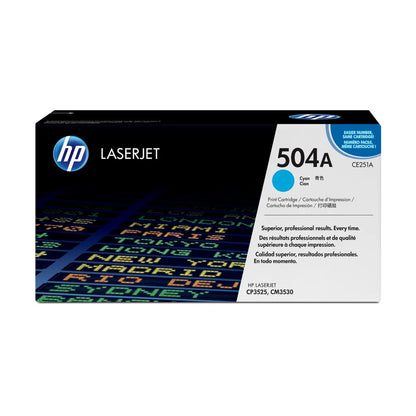HP 504A Cyan Toner Cartridge 7,000 Pages Original - iDesign Communications