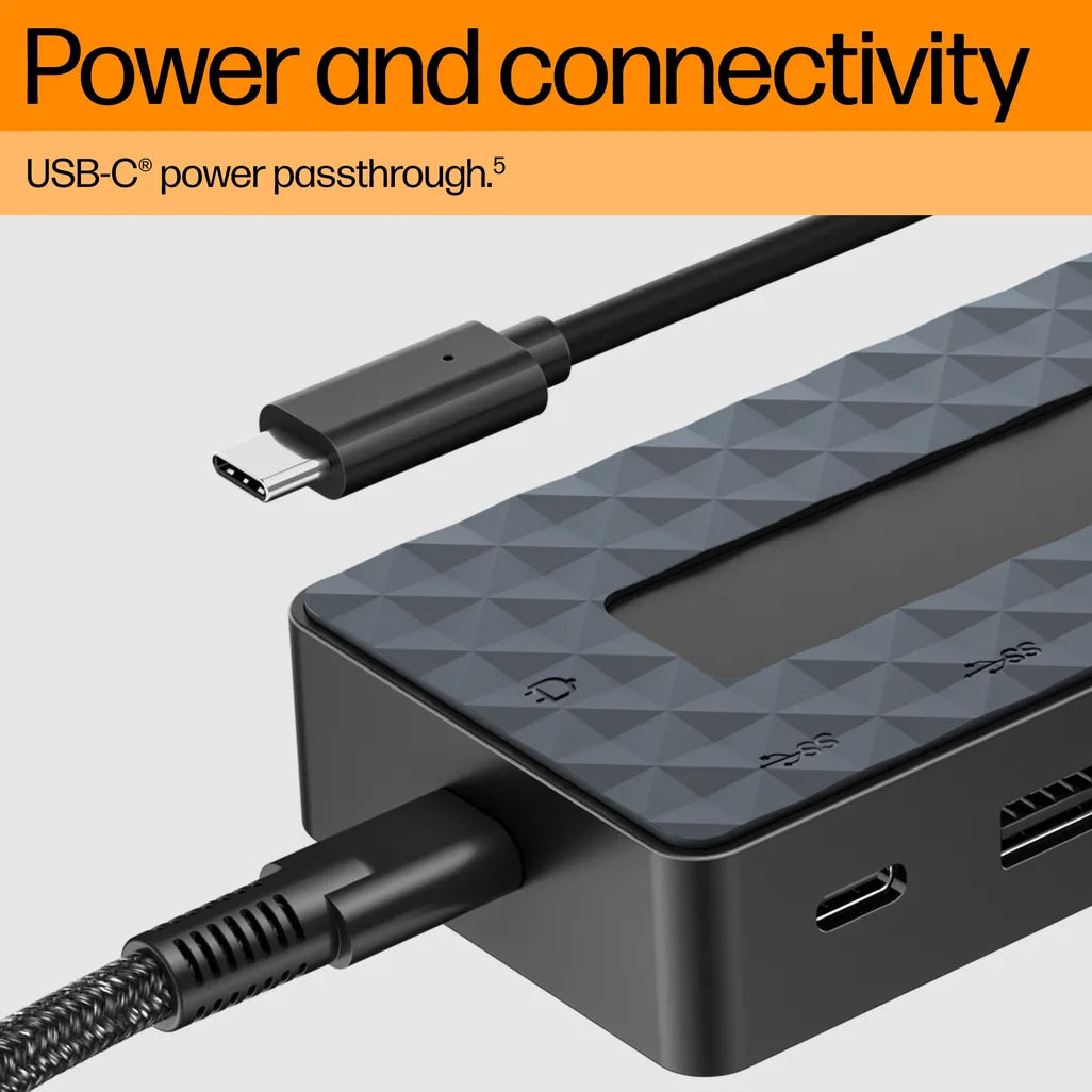 HP 7-in-1 to Type-C USB Hub with Notebook Charger Bundle - iDesign Communications