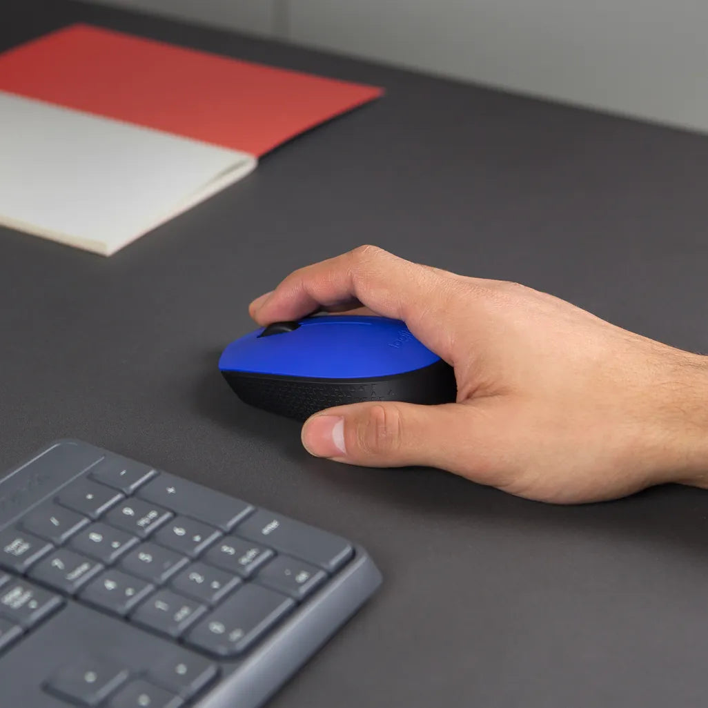 Logitech M171 Wireless Mouse Blue and Black - iDesign Communications