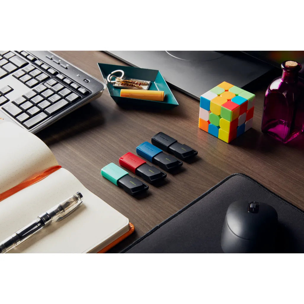 Kingston DataTraveler Exodia M USB Flash Drive 64 GB USB Type-A Black Blue - iDesign Communications