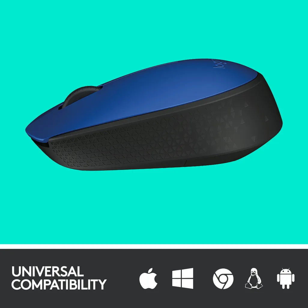 Logitech M171 Wireless Mouse Blue and Black - iDesign Communications