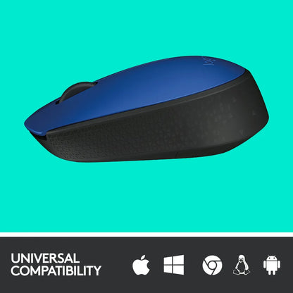 Logitech M171 Wireless Mouse Blue and Black - iDesign Communications