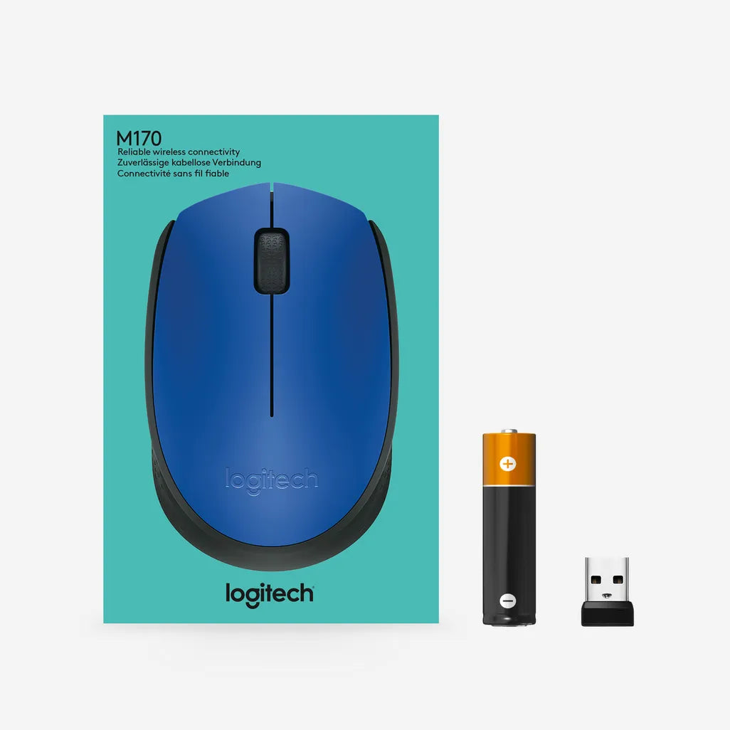 Logitech M171 Wireless Mouse Blue and Black - iDesign Communications