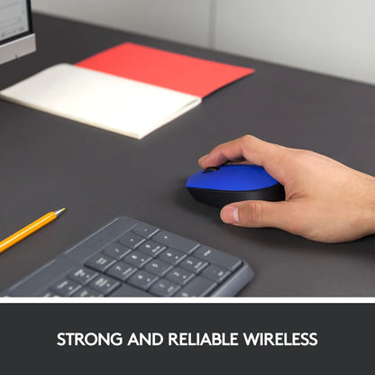 Logitech M171 Wireless Mouse Blue and Black - iDesign Communications