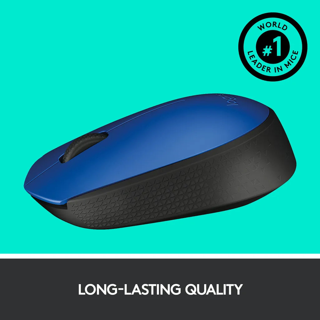Logitech M171 Wireless Mouse Blue and Black - iDesign Communications