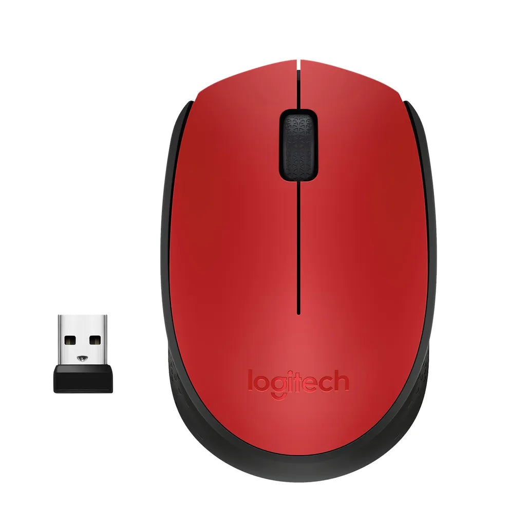 Logitech M171 Mouse 2.4Ghz Black Red - iDesign Communications