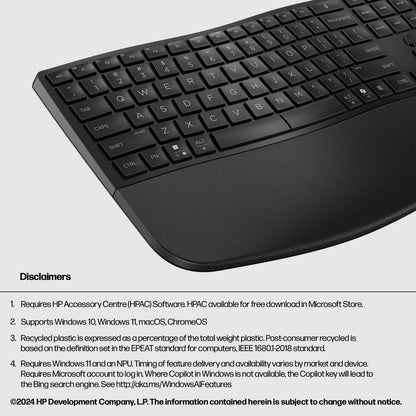 HP 685 Comfort Dual-Mode Keyboard Black - iDesign Communications