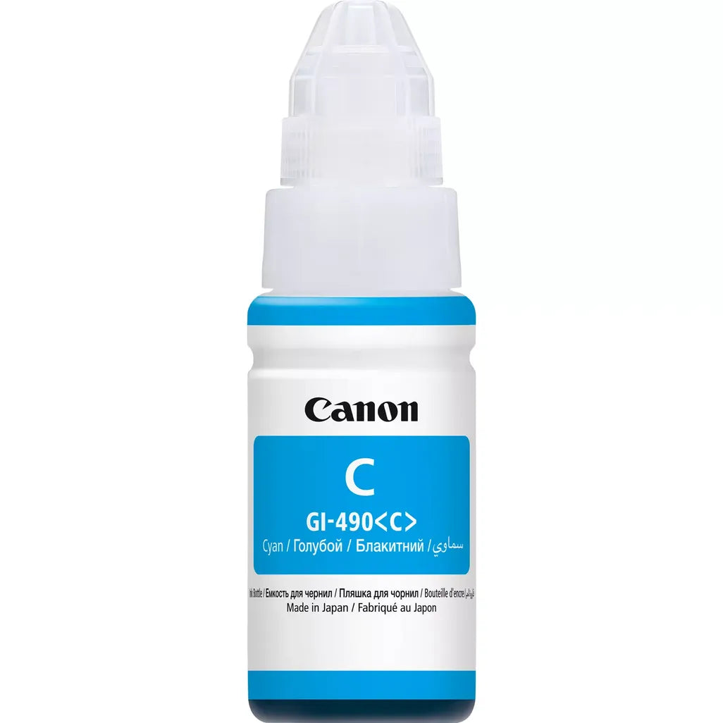 Canon GI-490C Cyan Printer Ink Cartridge Original - iDesign Communications
