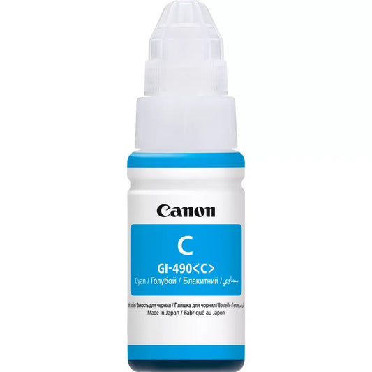 Canon GI-490C Cyan Printer Ink Cartridge Original - iDesign Communications