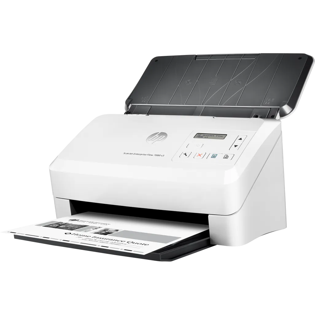 HP ScanJet Enterprise Flow 7000 s3 Up To 75 ppm 600 x 600 dpi A4 Sheet-fed Scanner - iDesign Communications