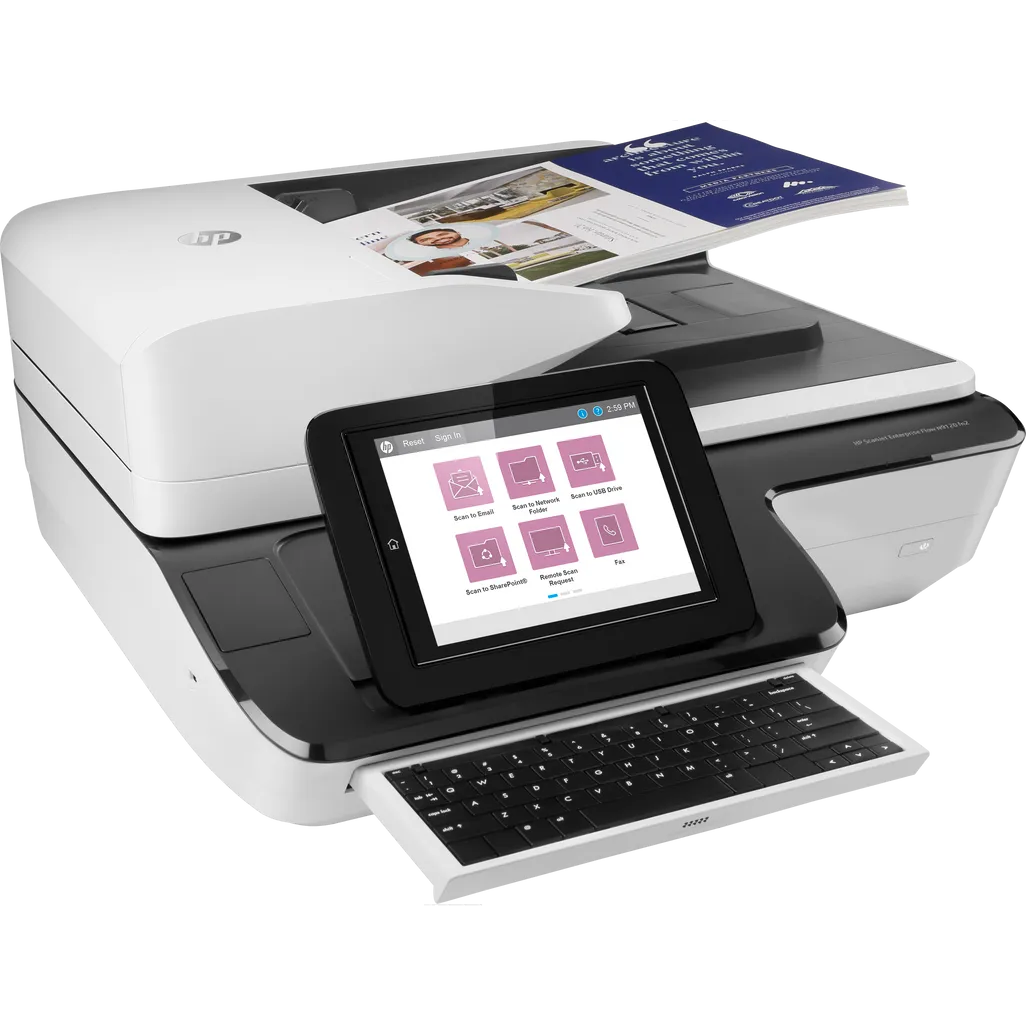 HP ScanJet Enterprise Flow N9120 fn2 Up To 120 ppm 600 x 600 dpi A3 Flatbed and ADF Scanner - iDesign Communications