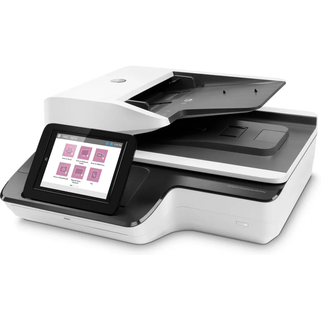 HP ScanJet Enterprise Flow N9120 fn2 Up To 120 ppm 600 x 600 dpi A3 Flatbed and ADF Scanner - iDesign Communications