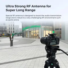 NearStream AWM20D: AI Noise-Canceling  Premium Multi-Purpose Wireless Microphone (1TX+1RX) - iDesign Communications