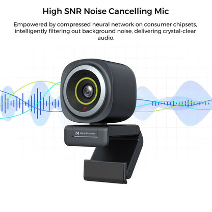 NearStream V02AF:1080P FHD AI Noise-Canceling Webcam - iDesign Communications