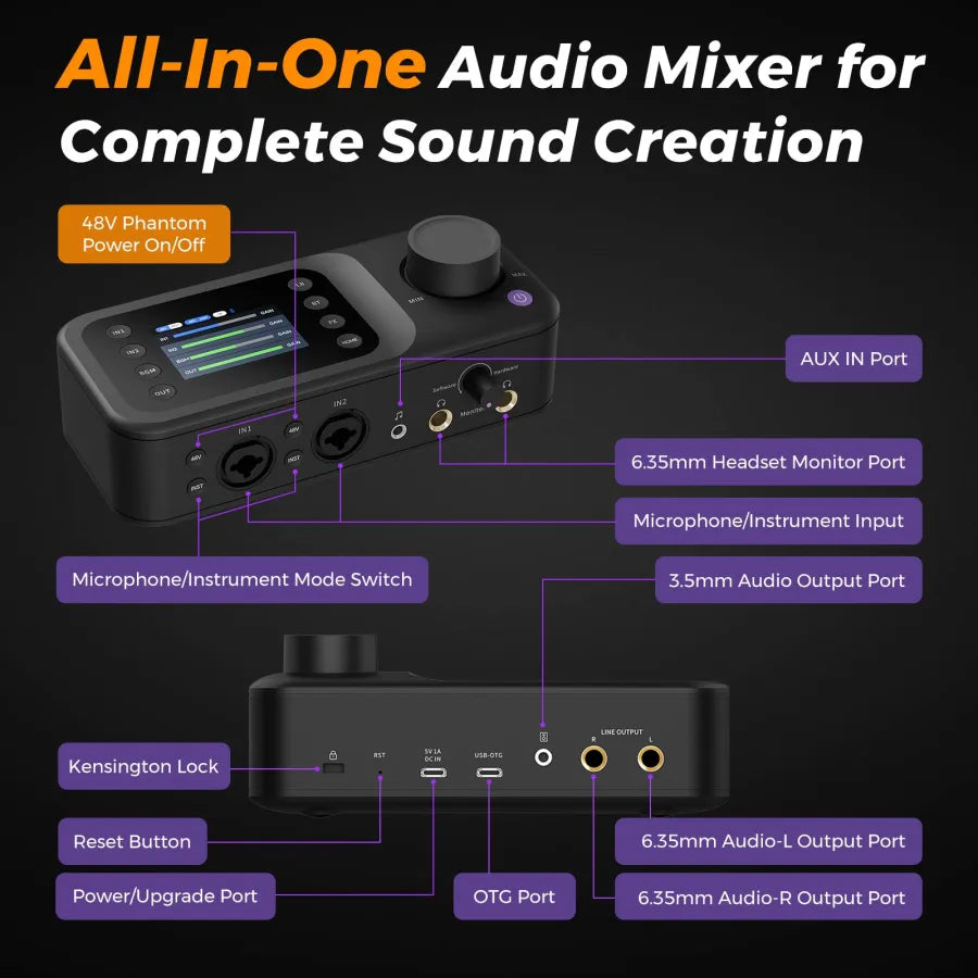 NearStream AMIX40U: All In One Portable Audio Mixer - iDesign Communications