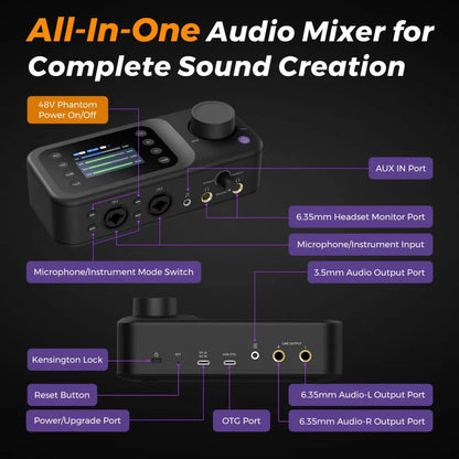NearStream AMIX40U: All In One Portable Audio Mixer - iDesign Communications