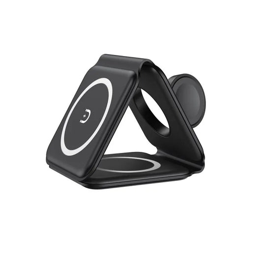 Moov 3-in-1 Foldable Wireless Charger - Black - iDesign Communications