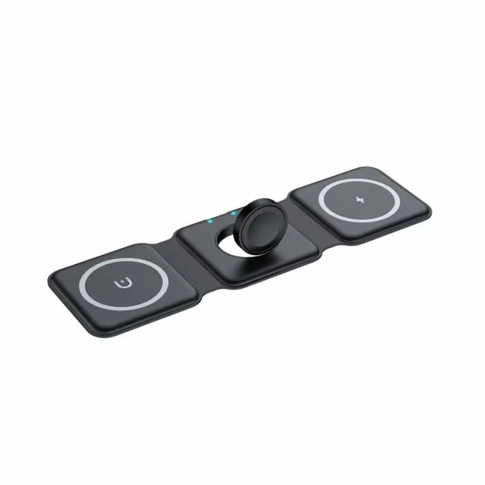 Moov 3-in-1 Foldable Wireless Charger - Black - iDesign Communications