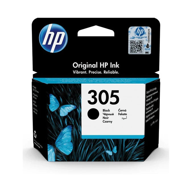 HP 305 Black Standard Yield Printer Ink Cartridge Original - iDesign Communications