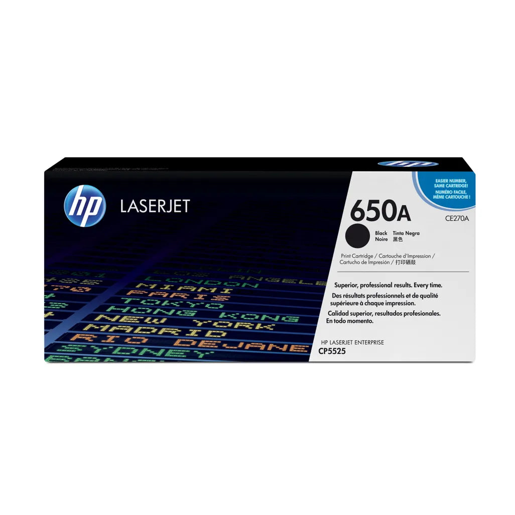 HP 650A Black Toner Cartridge 13,500 Pages Original - iDesign Communications