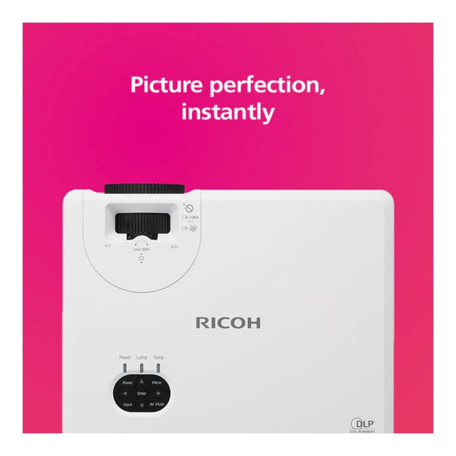 Ricoh PJ WUL5860 4000 ANSI Lumens DLP Laser Projector White - iDesign Communications