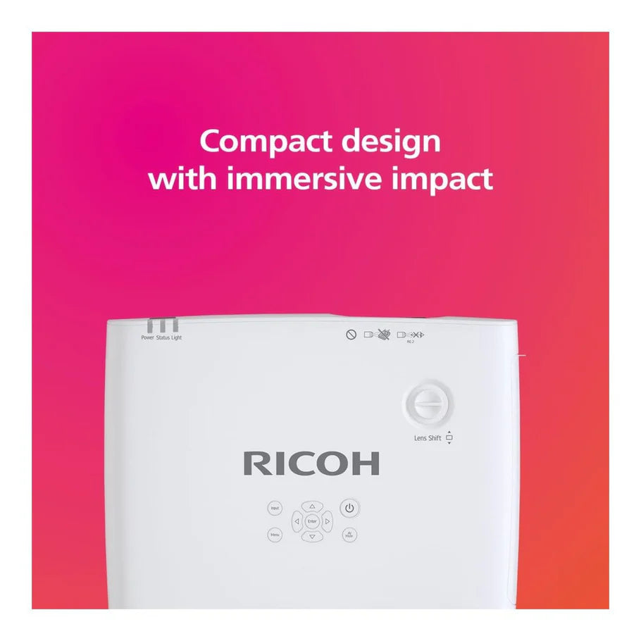 Ricoh PJ WUL5A50 5200 ANSI Lumens Short Throw Projector White - iDesign Communications