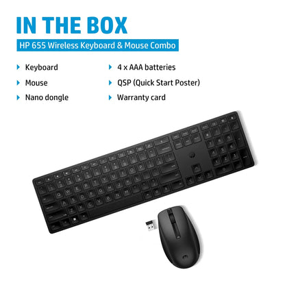 HP 655 Wireless Keyboard and Mouse Combo - iDesign Communications
