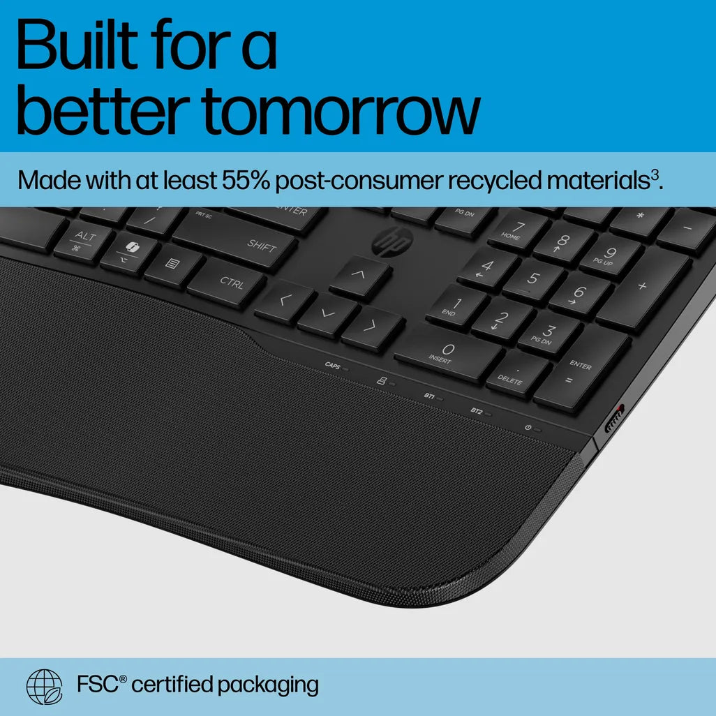 HP 685 Comfort Dual-Mode Keyboard Black - iDesign Communications