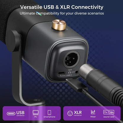 NearStream AM15X: AI Noise-Canceling USB&XLR Dynamic Micphone - iDesign Communications