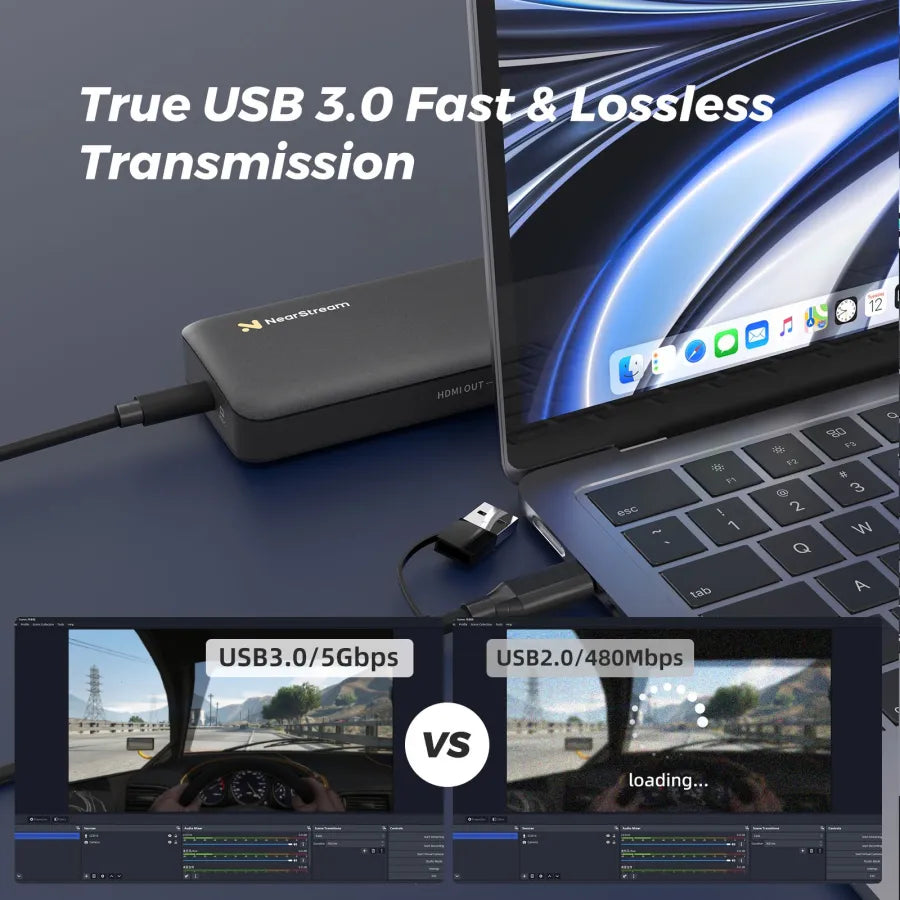 NearStream CCD10: Ultra Low Latency 1080P USB-C 3.0 Capture Card - iDesign Communications