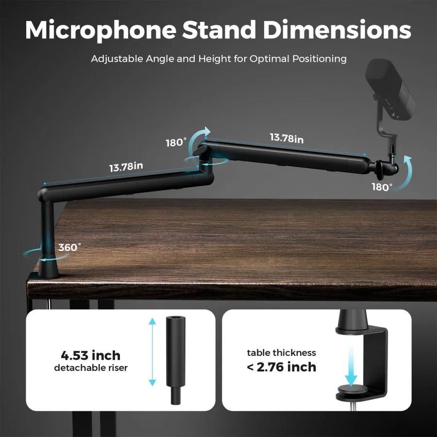 NearStream ST20 Microphone Boom Arm Desktop Stand - iDesign Communications